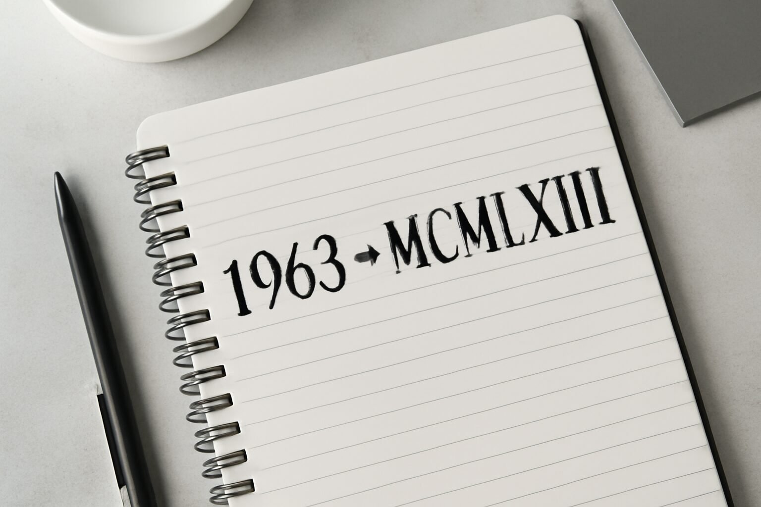 Roman Numerals: 1963