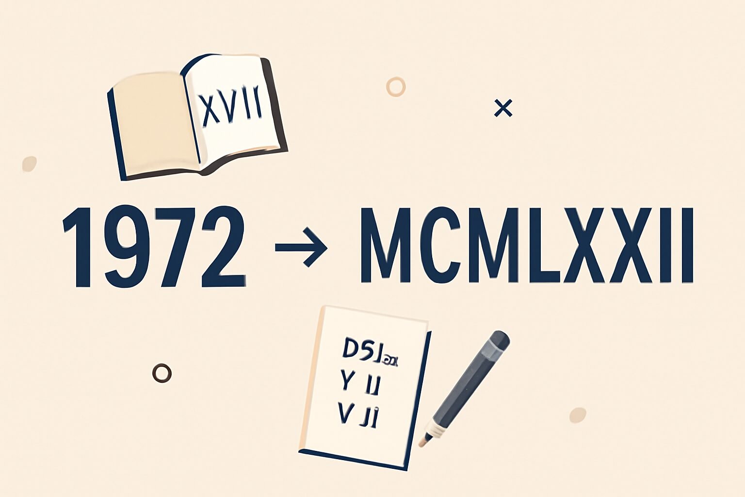 Roman Numerals: 1972