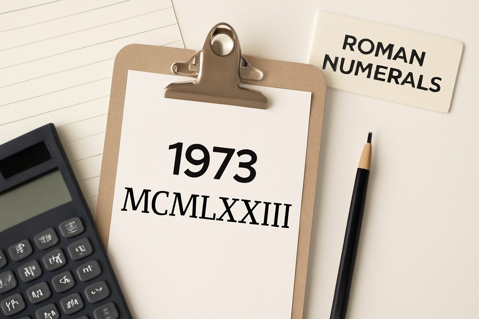 Roman Numerals: 1973