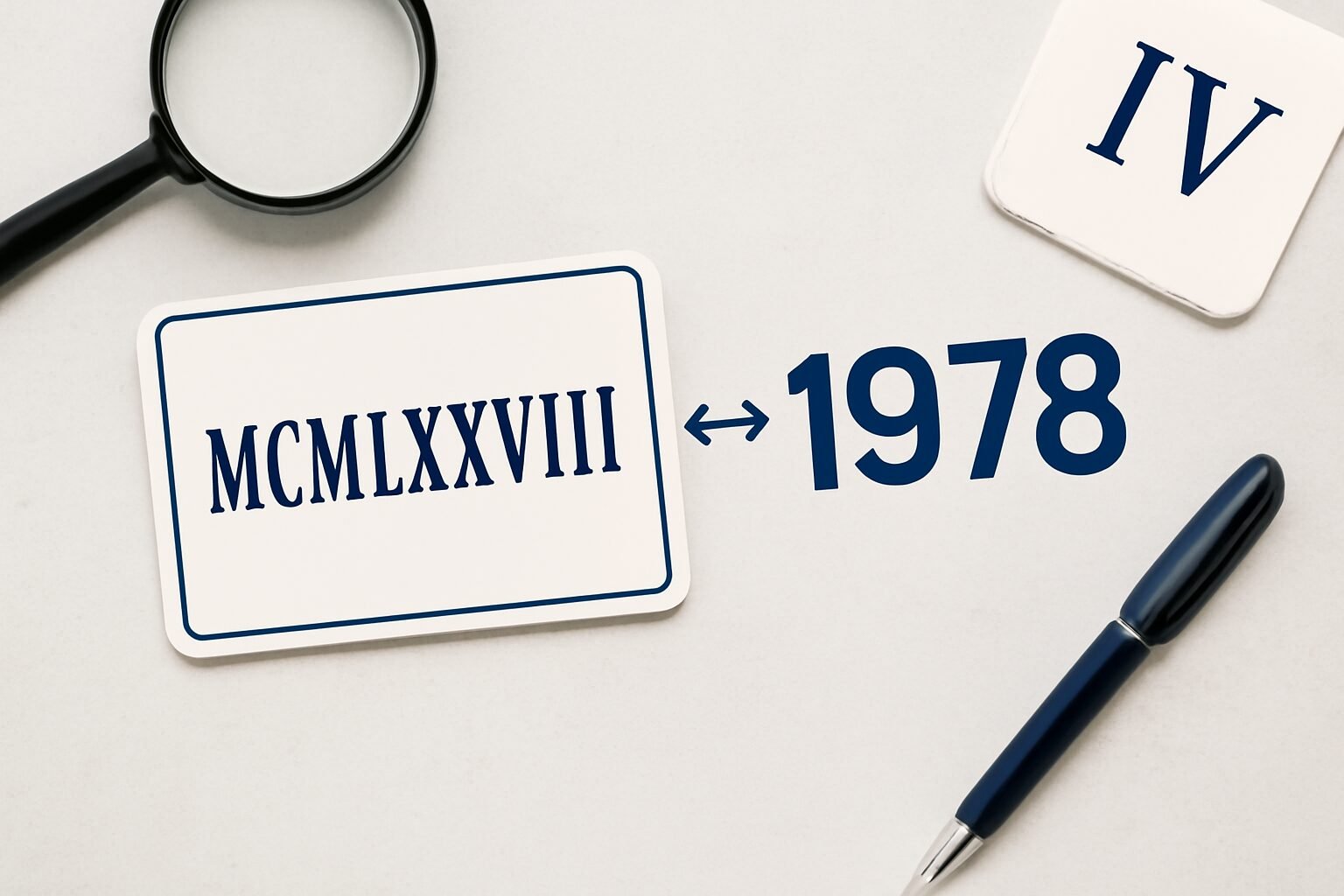 Roman Numerals: 1978