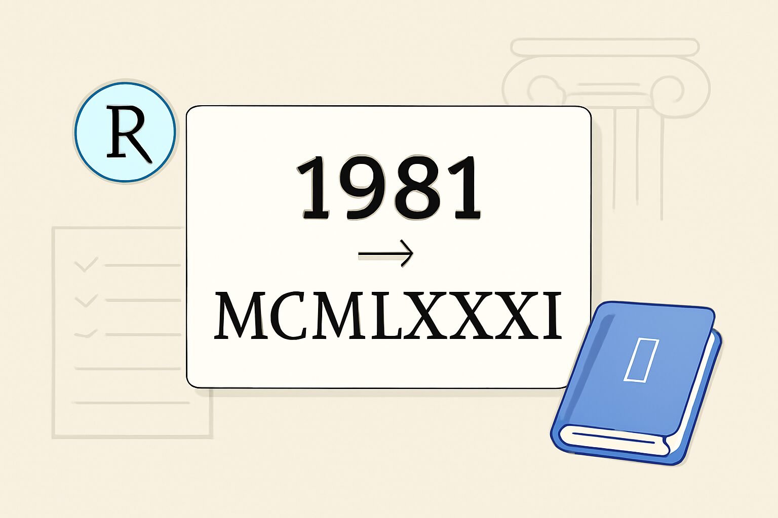 Roman Numerals: 1981