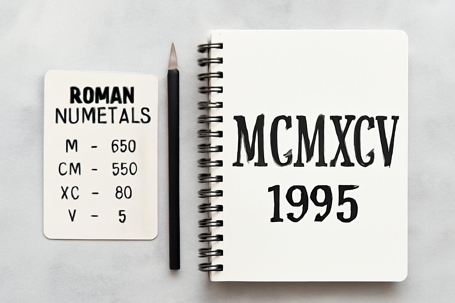 Roman Numerals: 1995