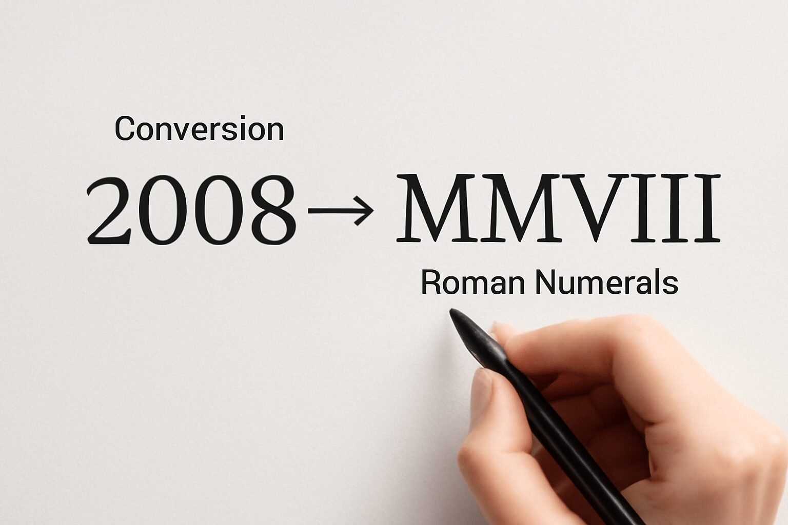 Roman Numerals: 2008