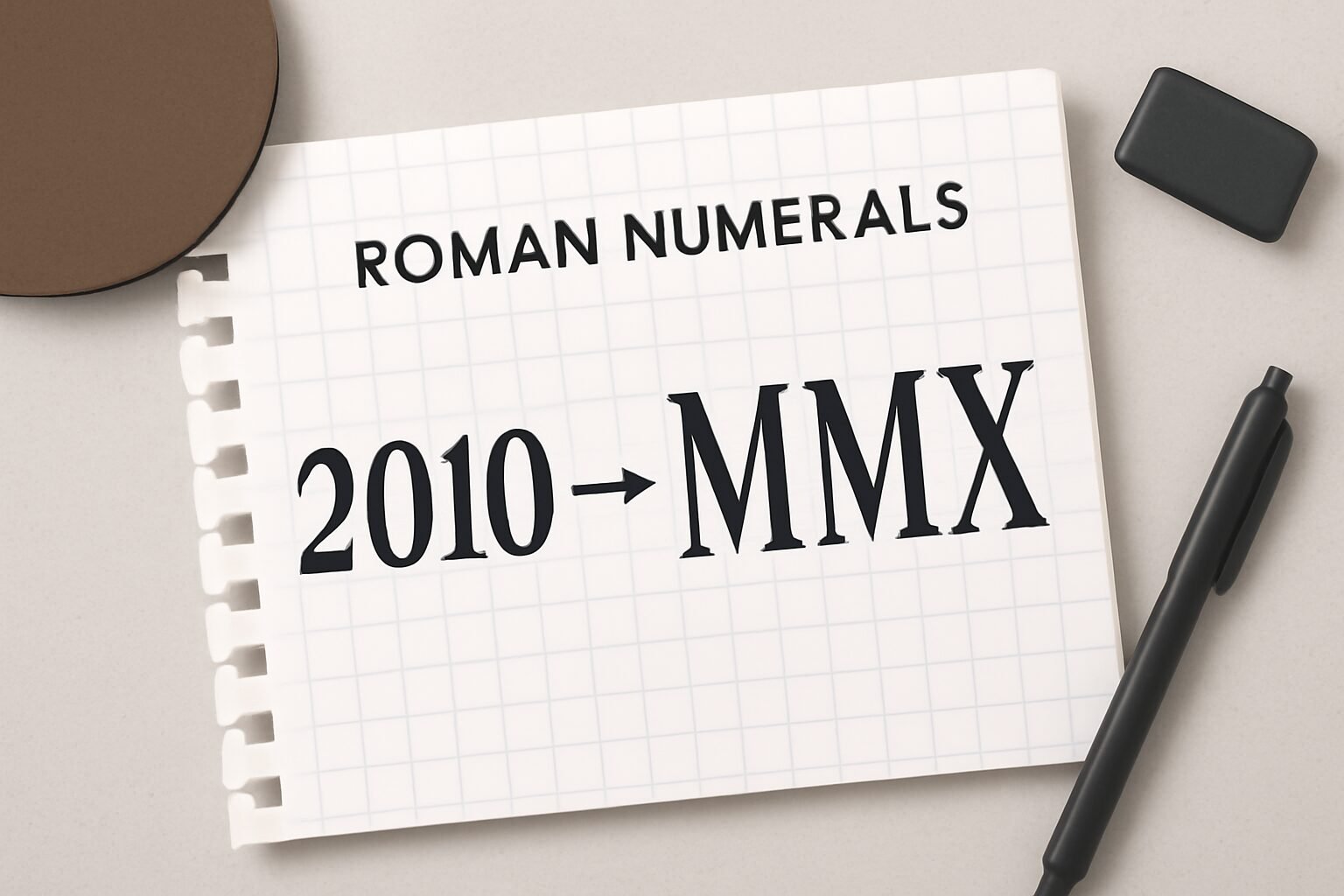 Roman Numerals: 2010