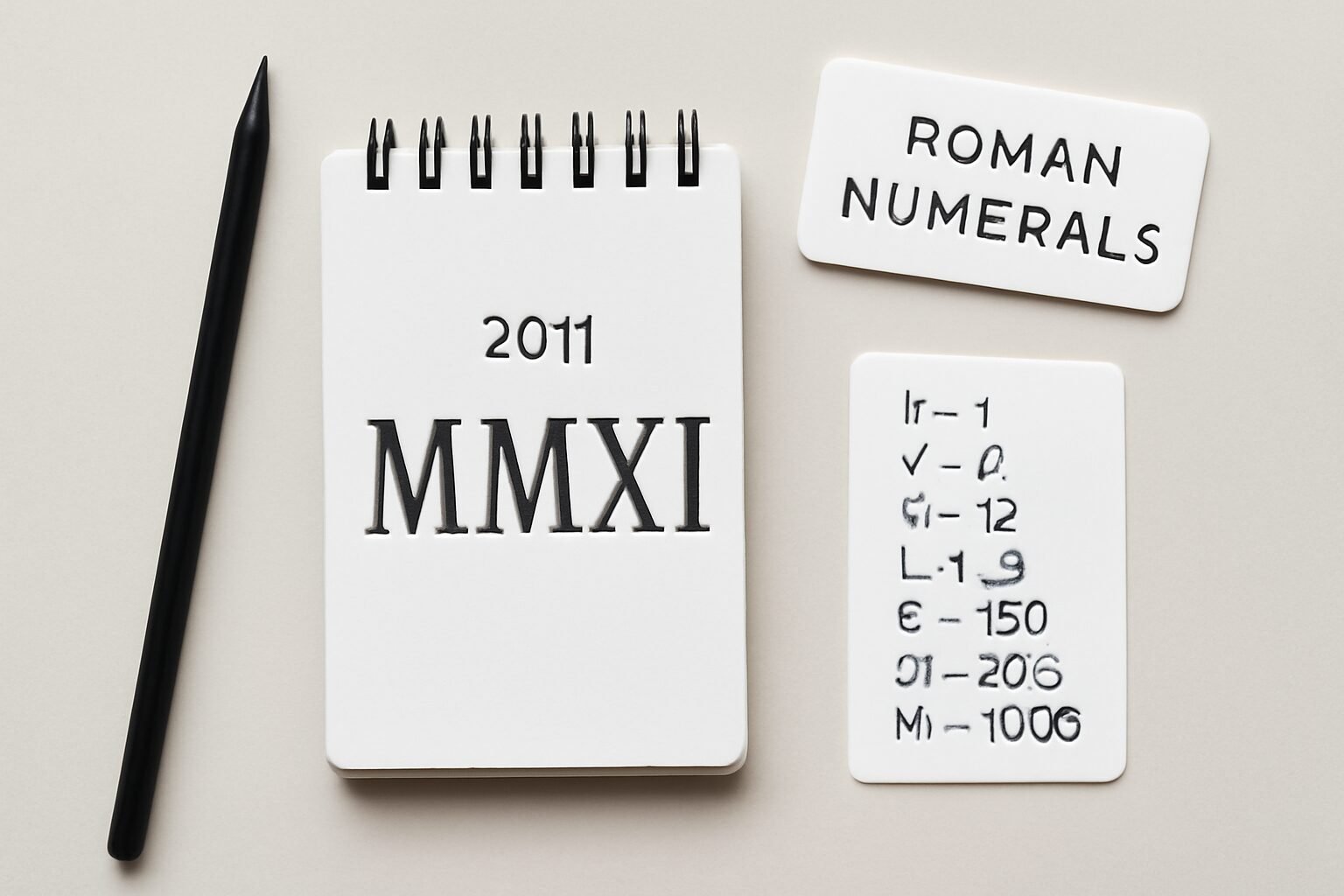 Roman Numerals: 2011