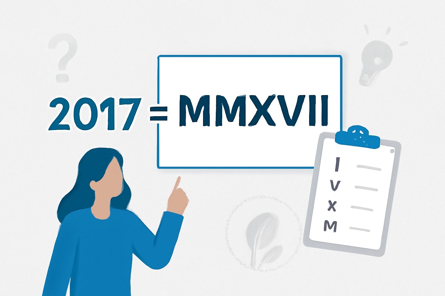 Roman Numerals: 2017