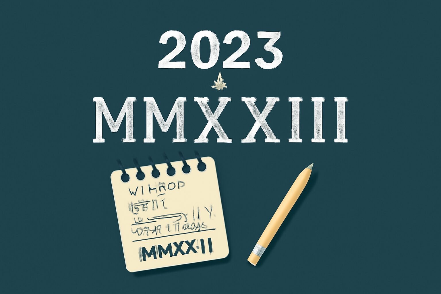 Roman Numerals: 2023