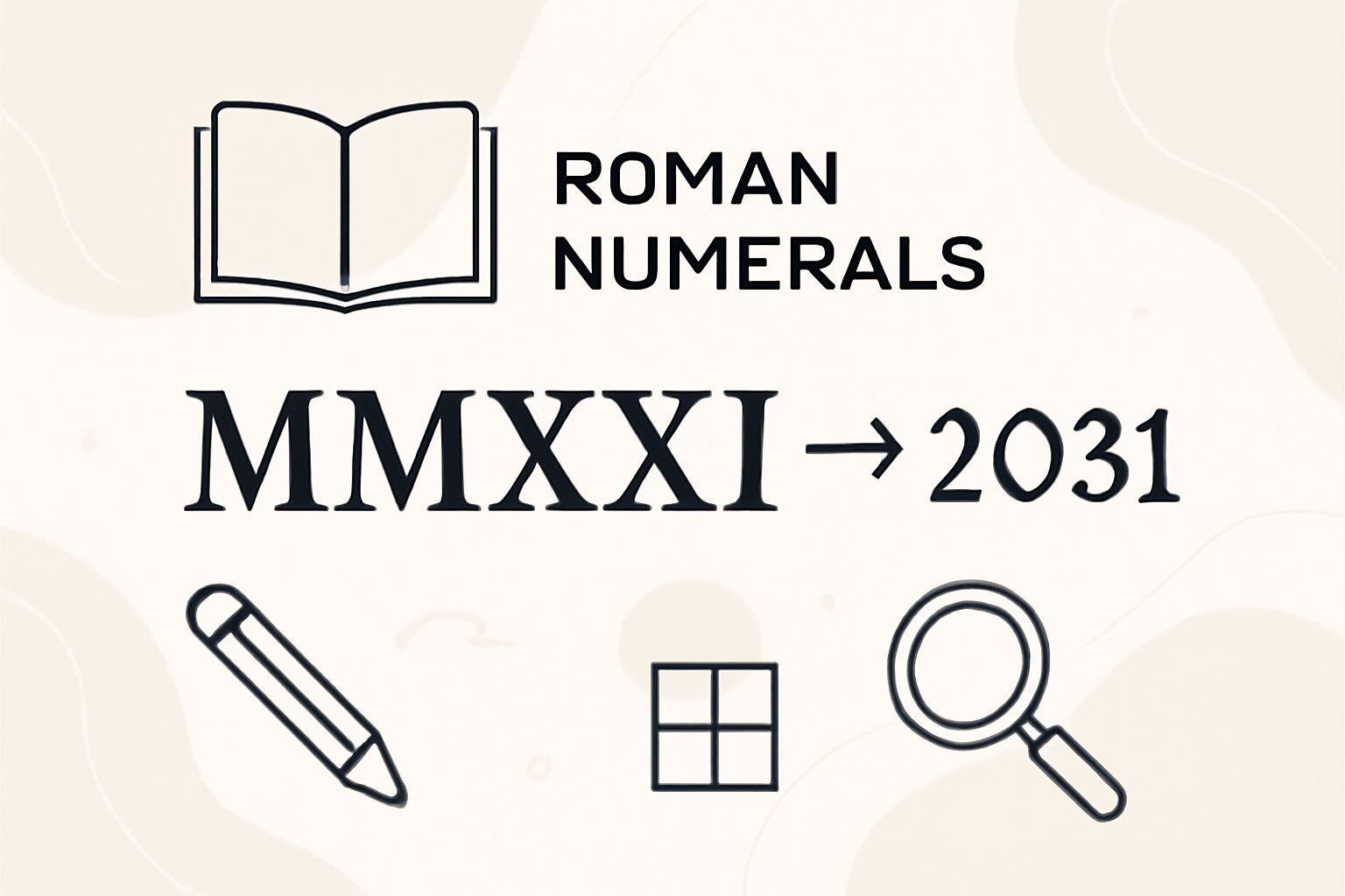 Roman Numerals: 2031