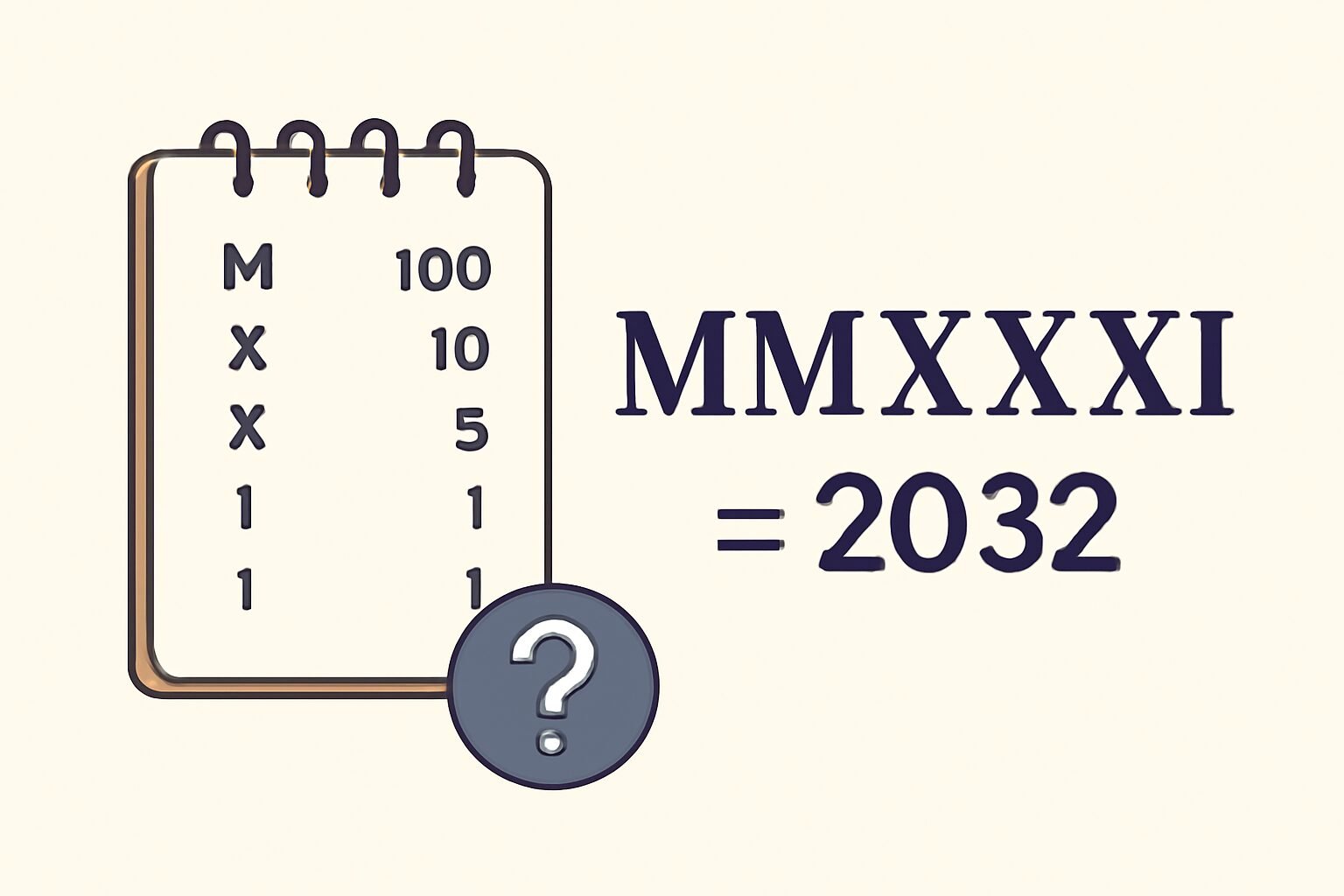 Roman Numerals: 2032