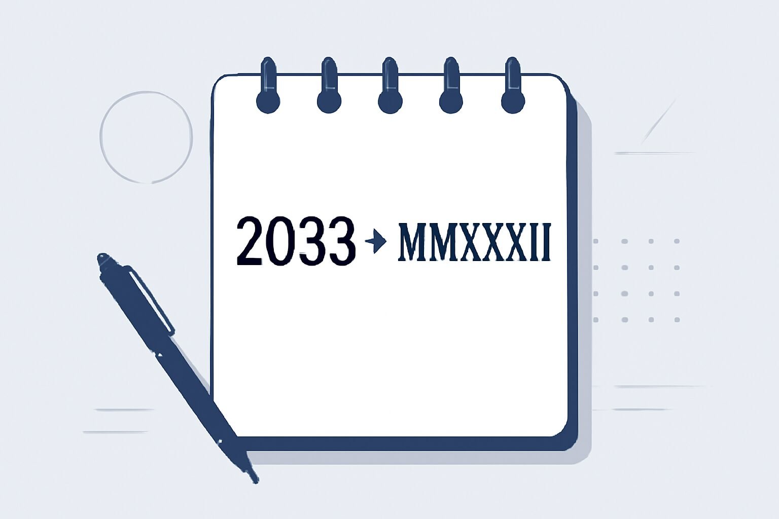 Roman Numerals: 2033