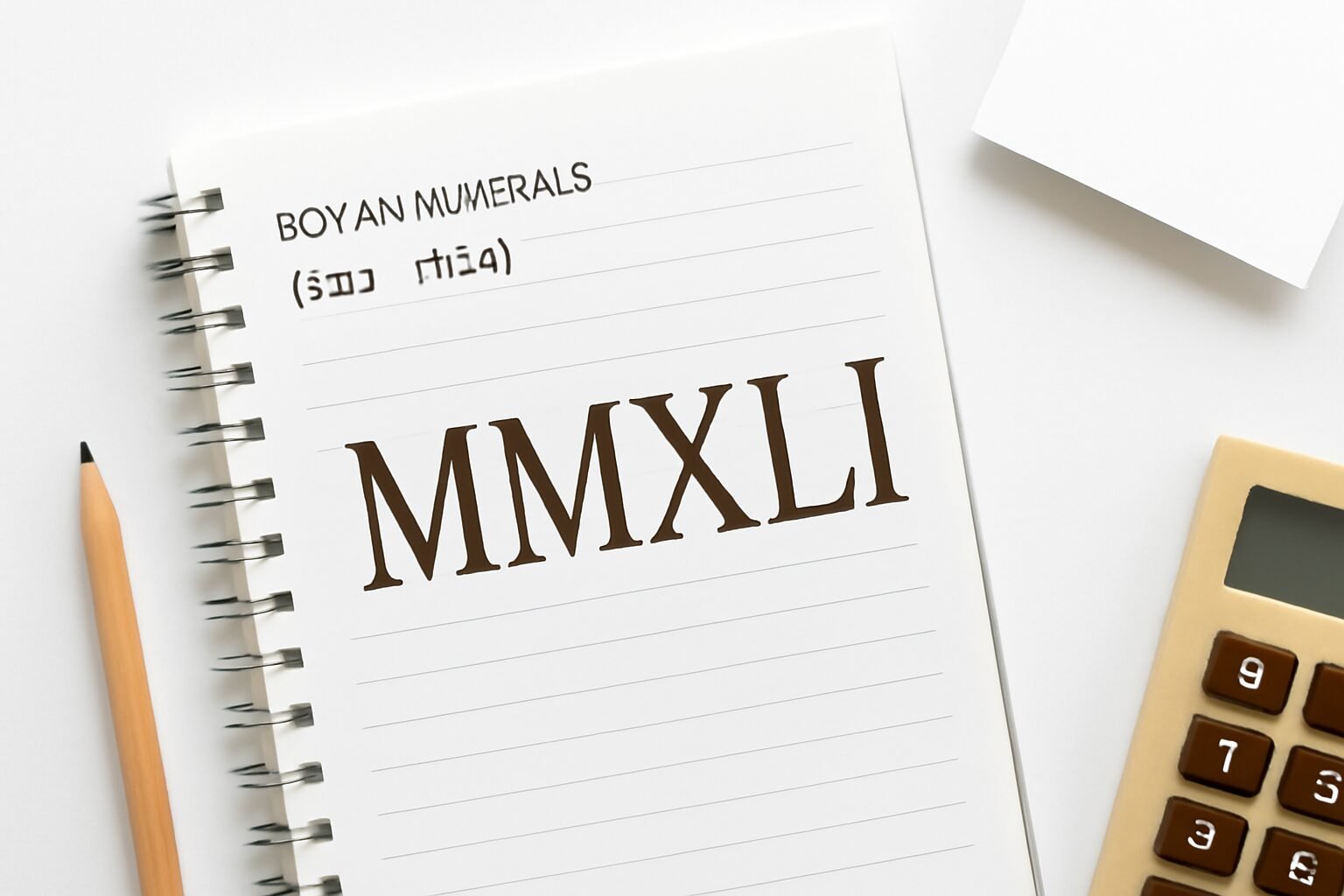 Roman Numerals: 2041