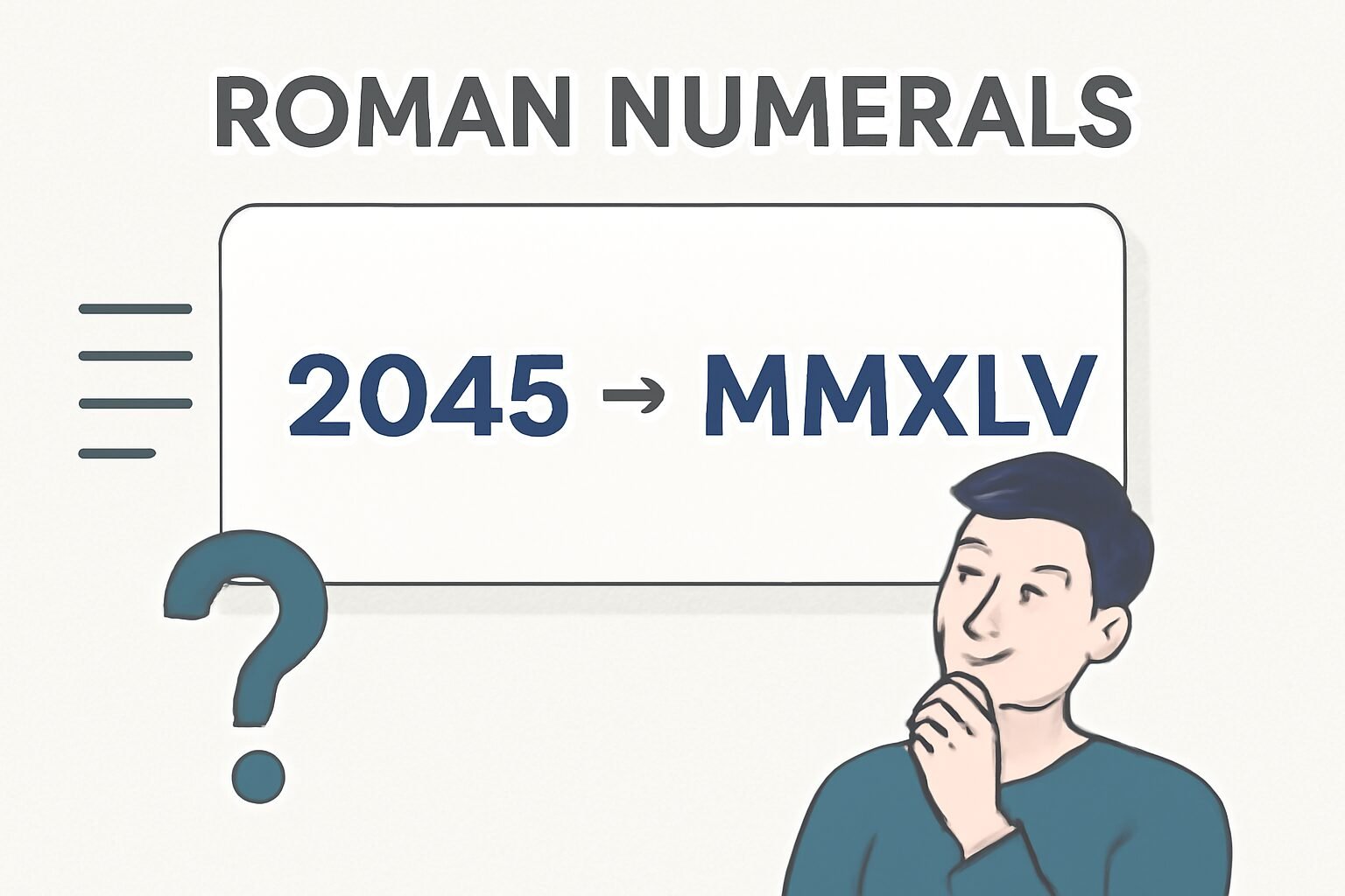 Roman Numerals: 2045