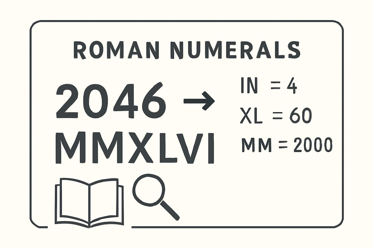Roman Numerals: 2046