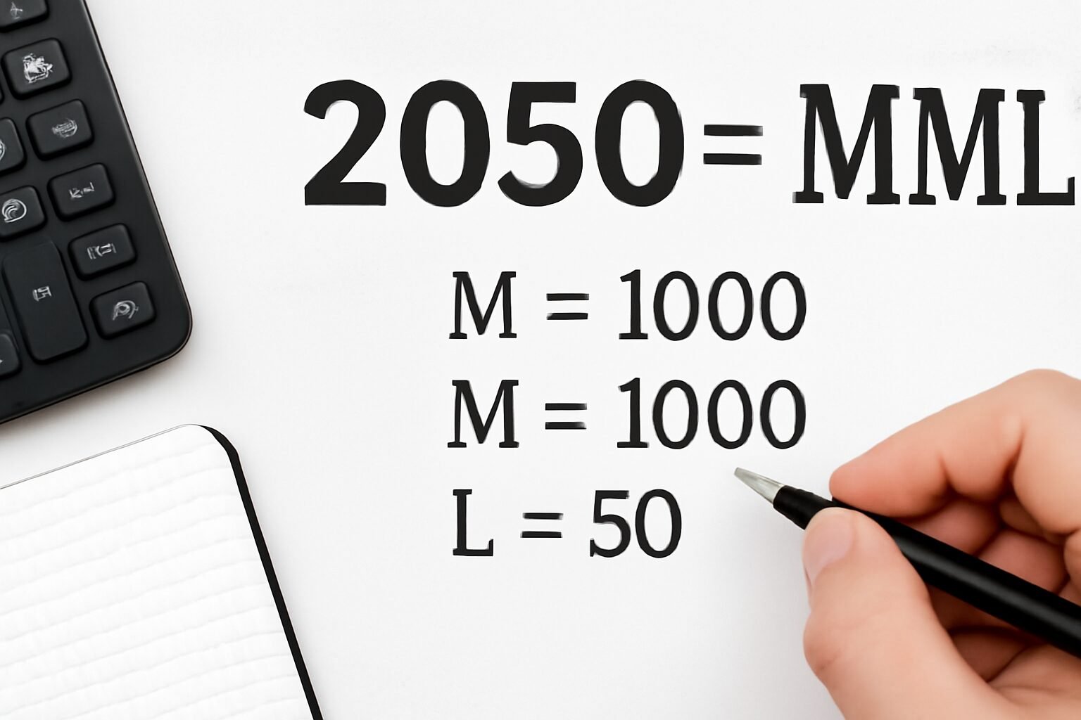 Roman Numerals: 2050