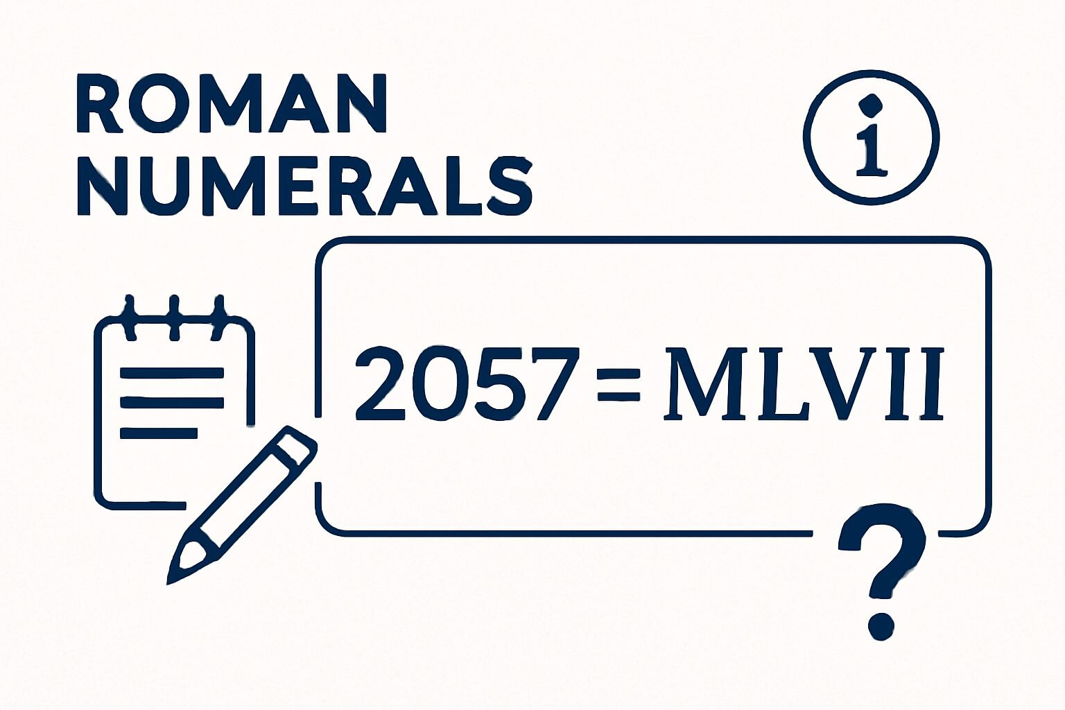 Roman Numerals: 2057
