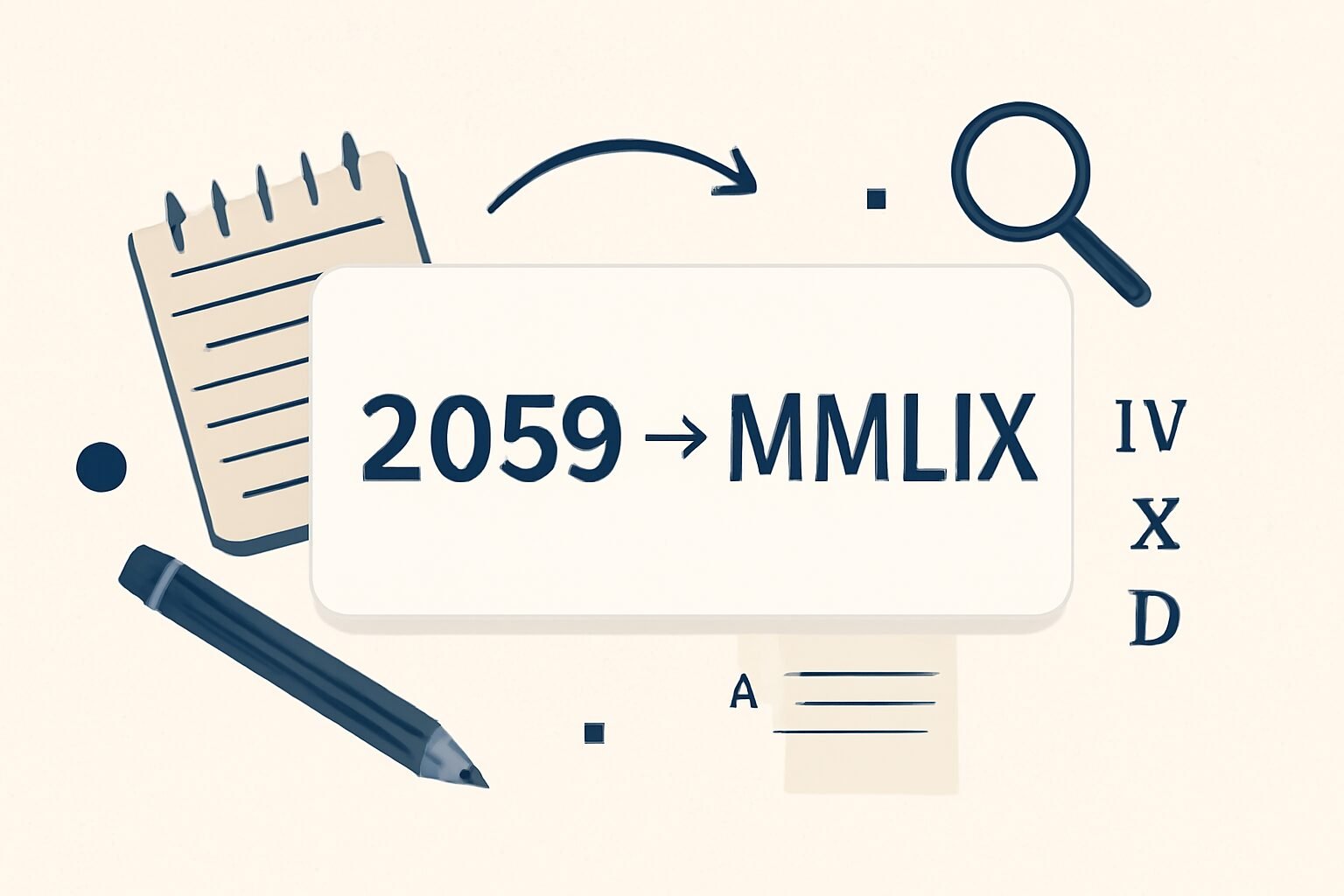 Roman Numerals: 2059