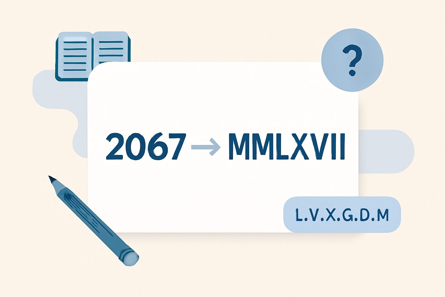 Roman Numerals: 2067