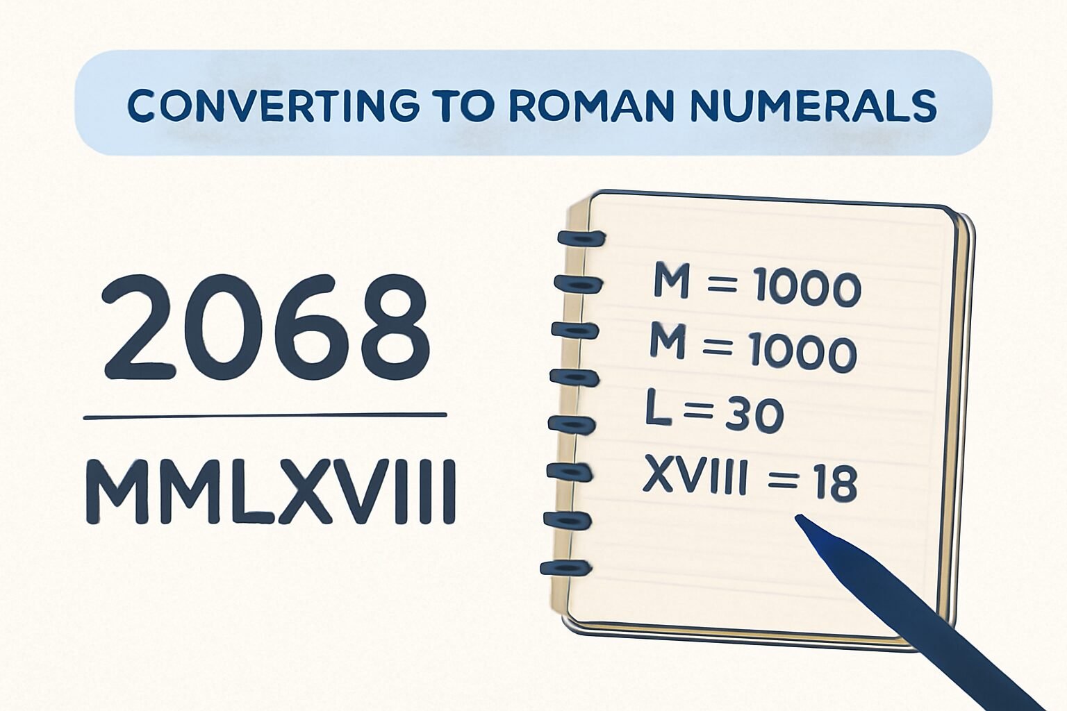 Roman Numerals: 2068