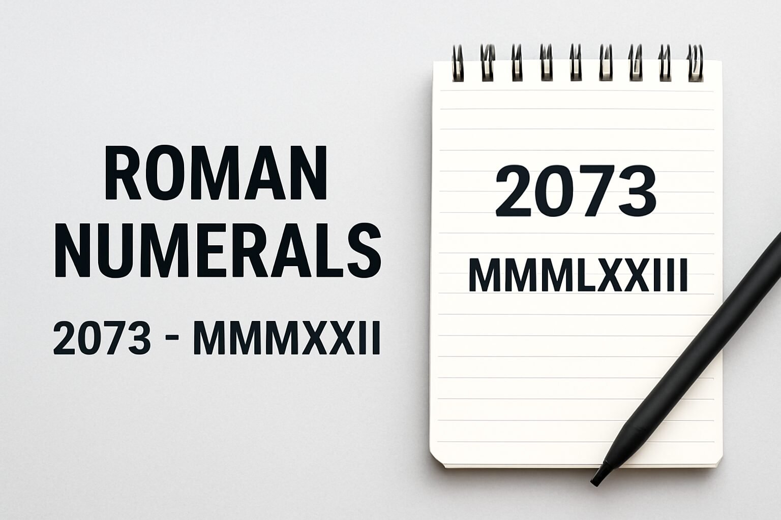 Roman Numerals: 2073