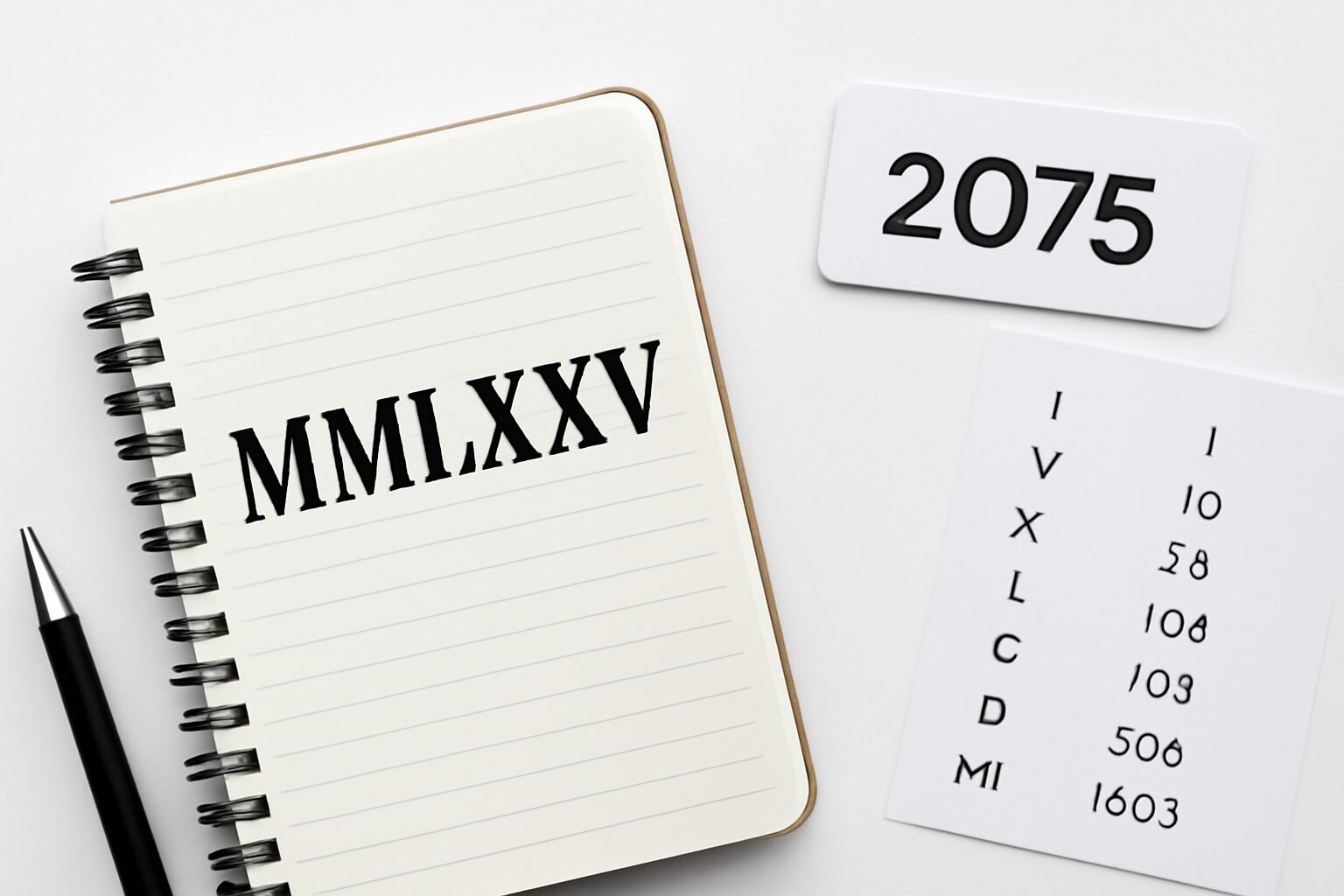 Roman Numerals: 2075