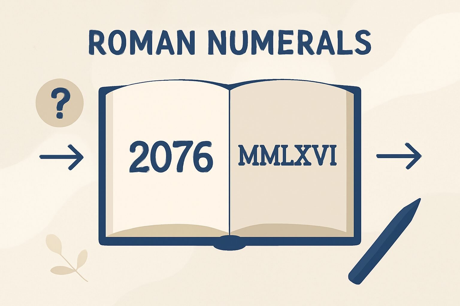 Roman Numerals: 2076