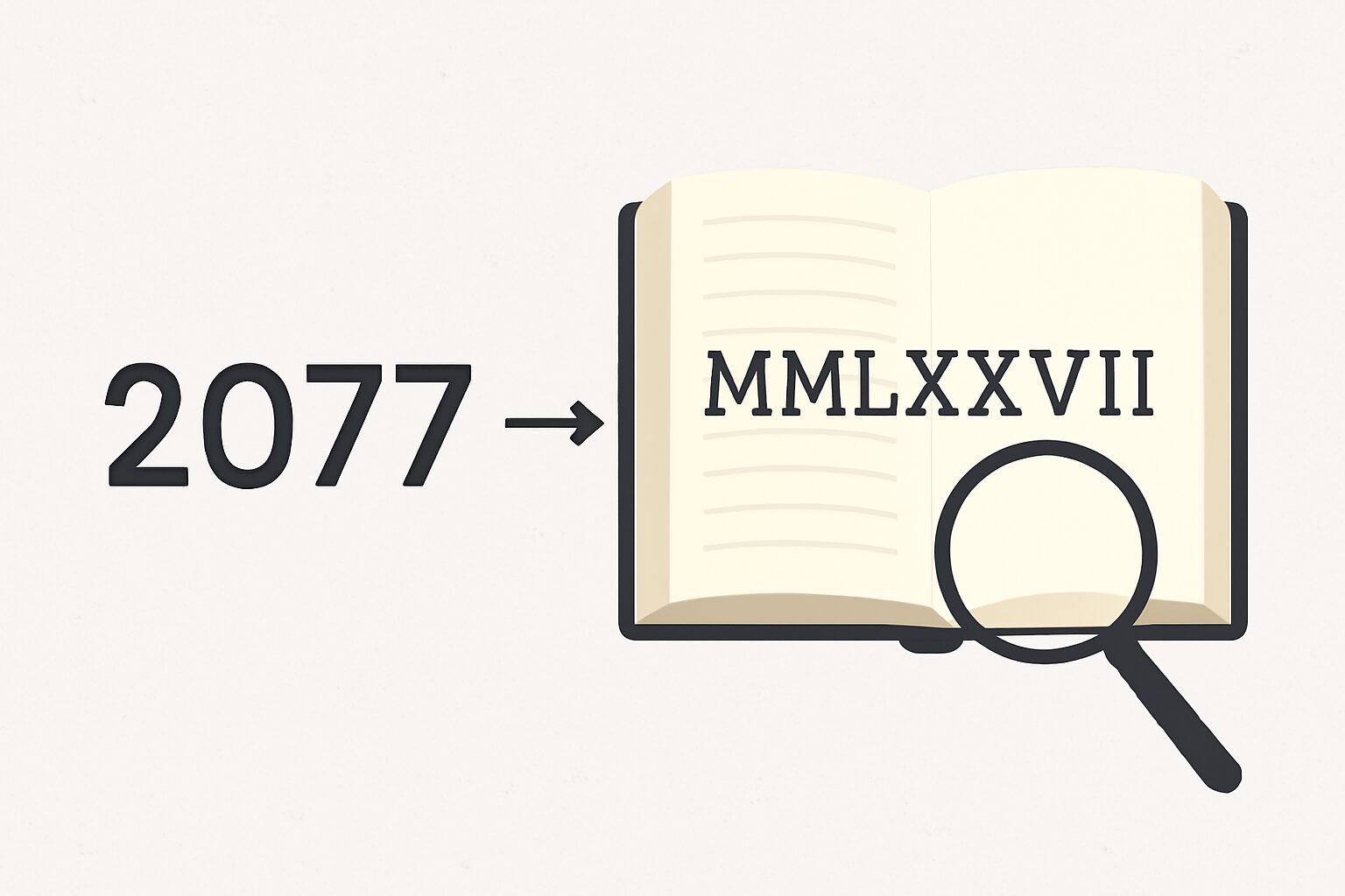 Roman Numerals: 2077