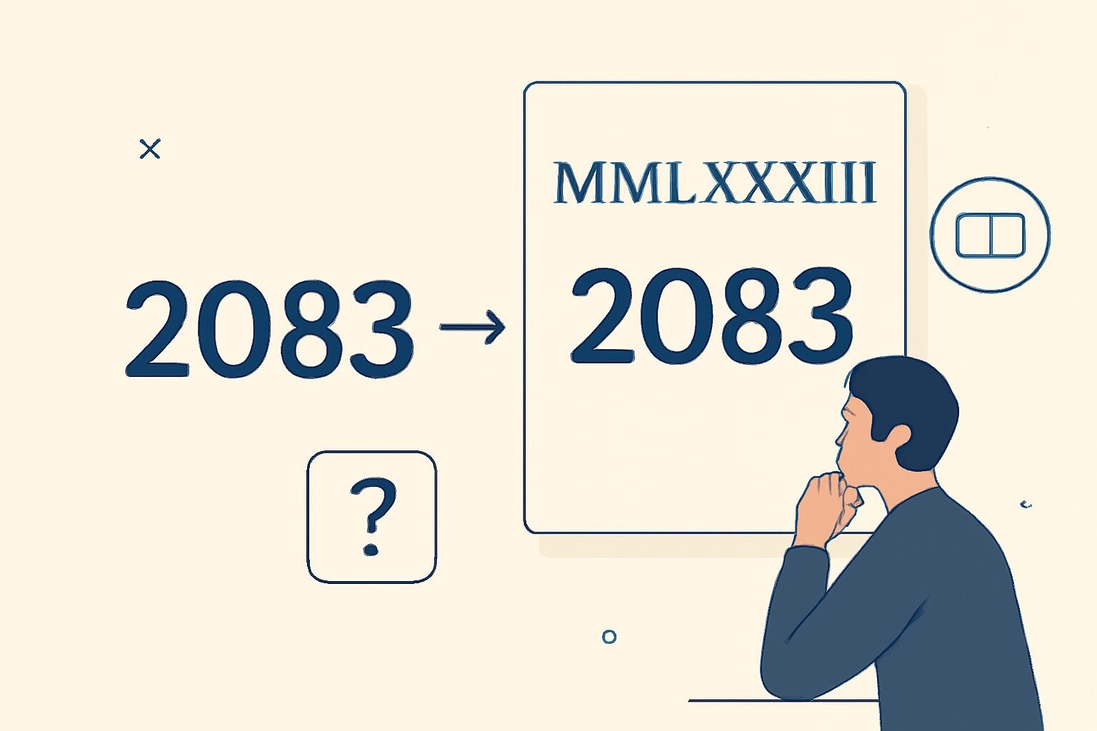 Roman Numerals: 2083