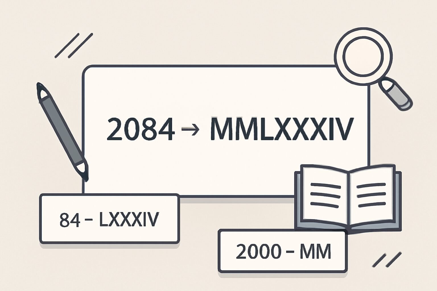Roman Numerals: 2084