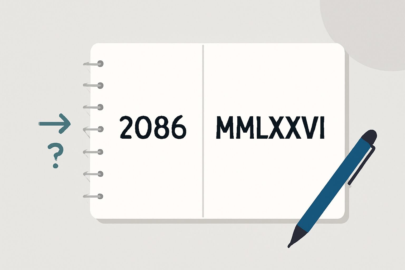 Roman Numerals: 2086