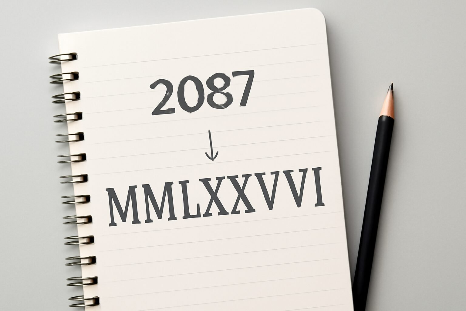 Roman Numerals: 2087