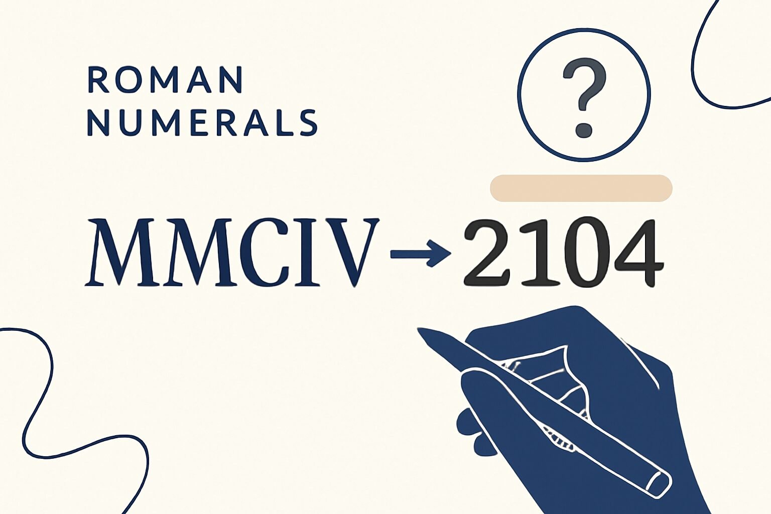 Roman Numerals: 2104