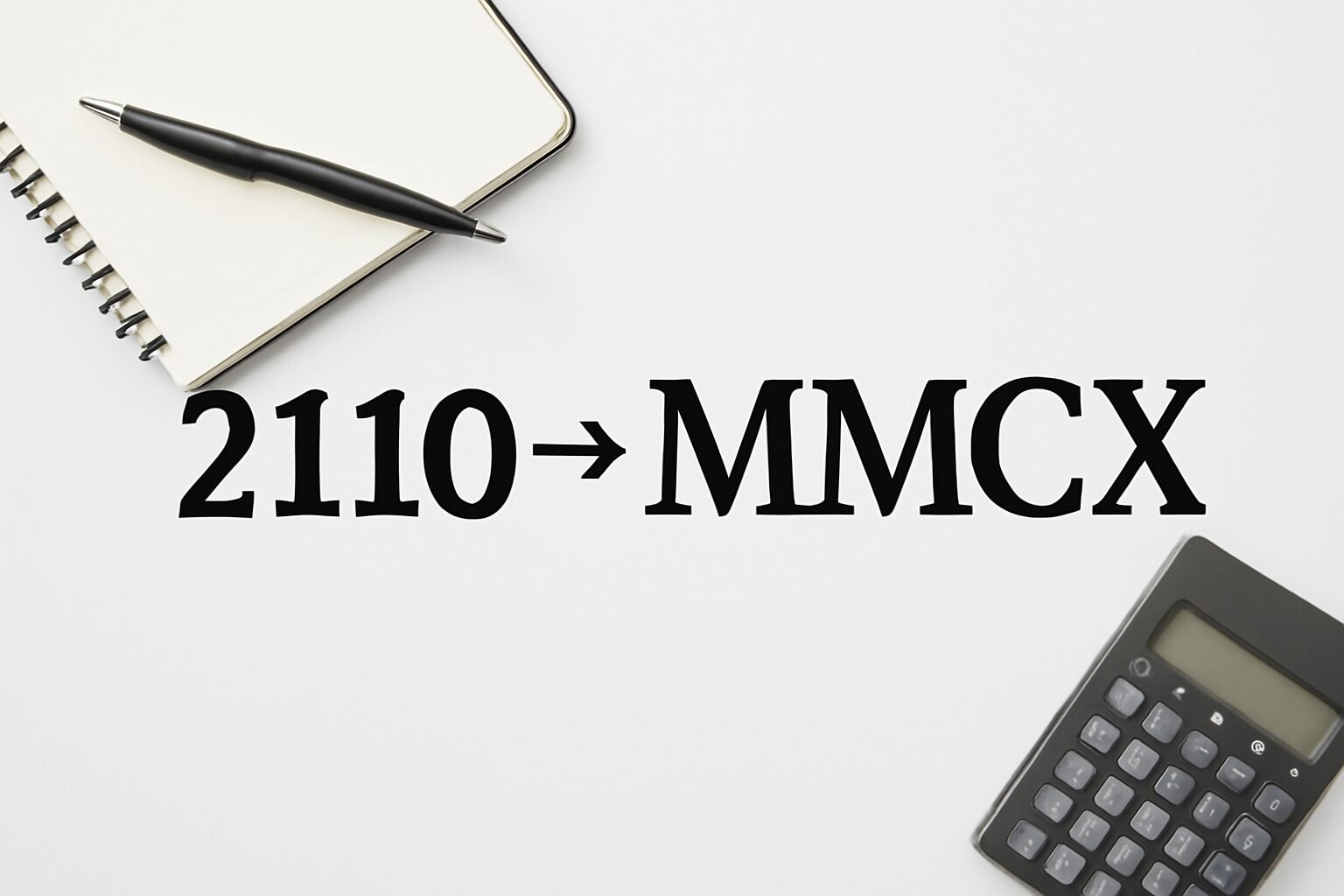 Roman Numerals: 2110