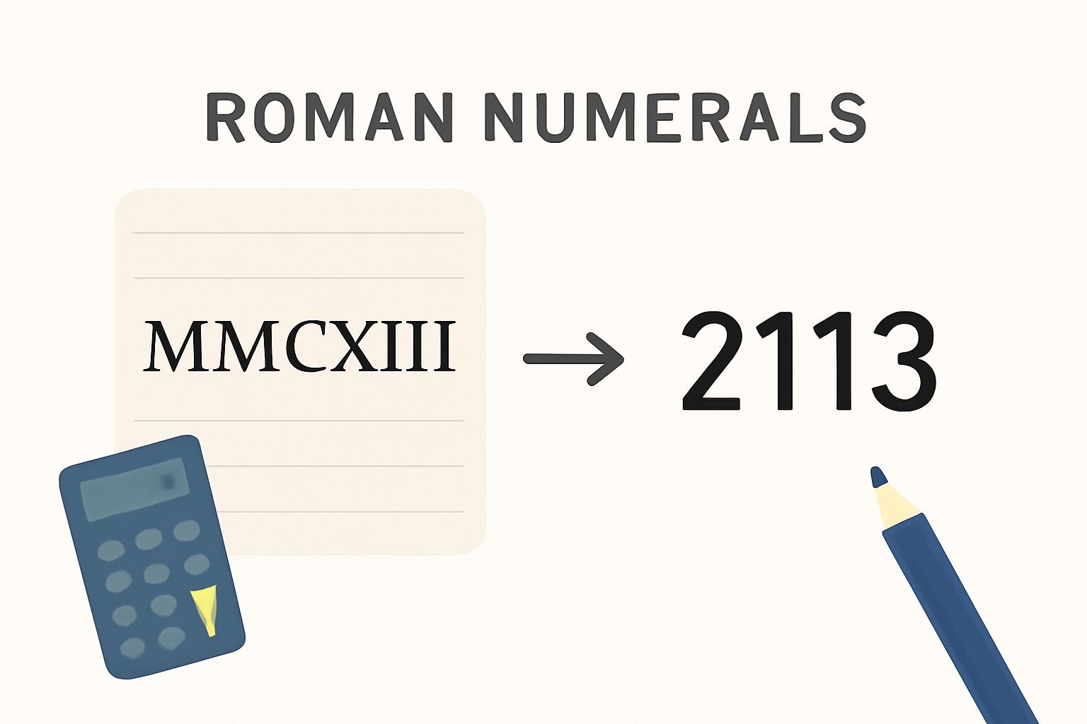 Roman Numerals: 2113