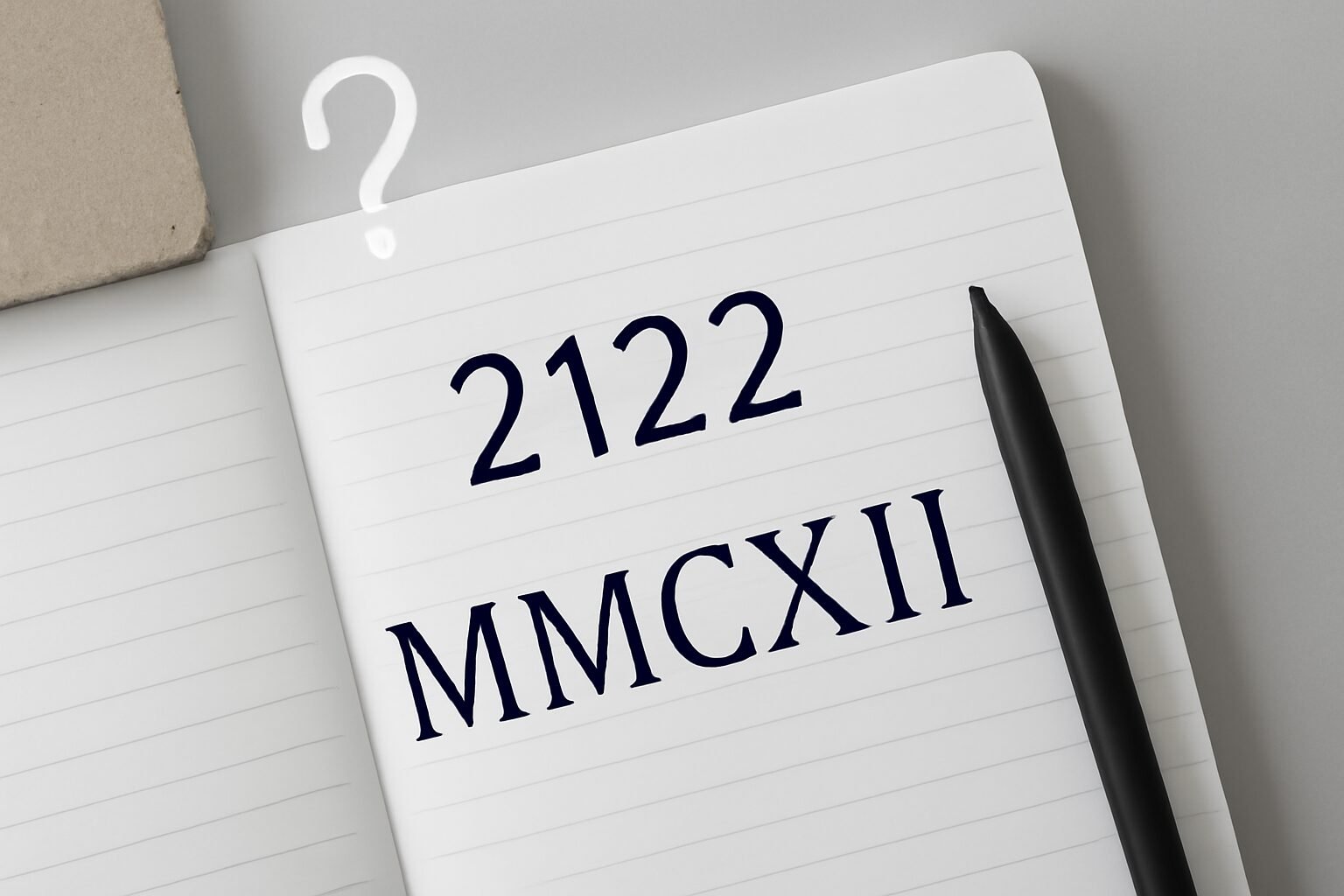 Roman Numerals: 2122