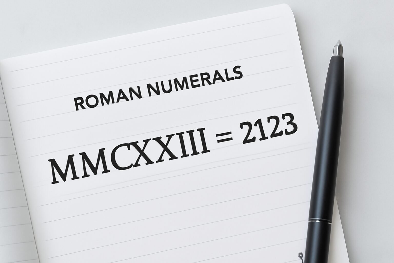 Roman Numerals: 2123