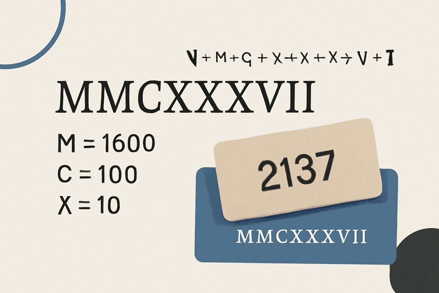 Roman Numerals: 2137