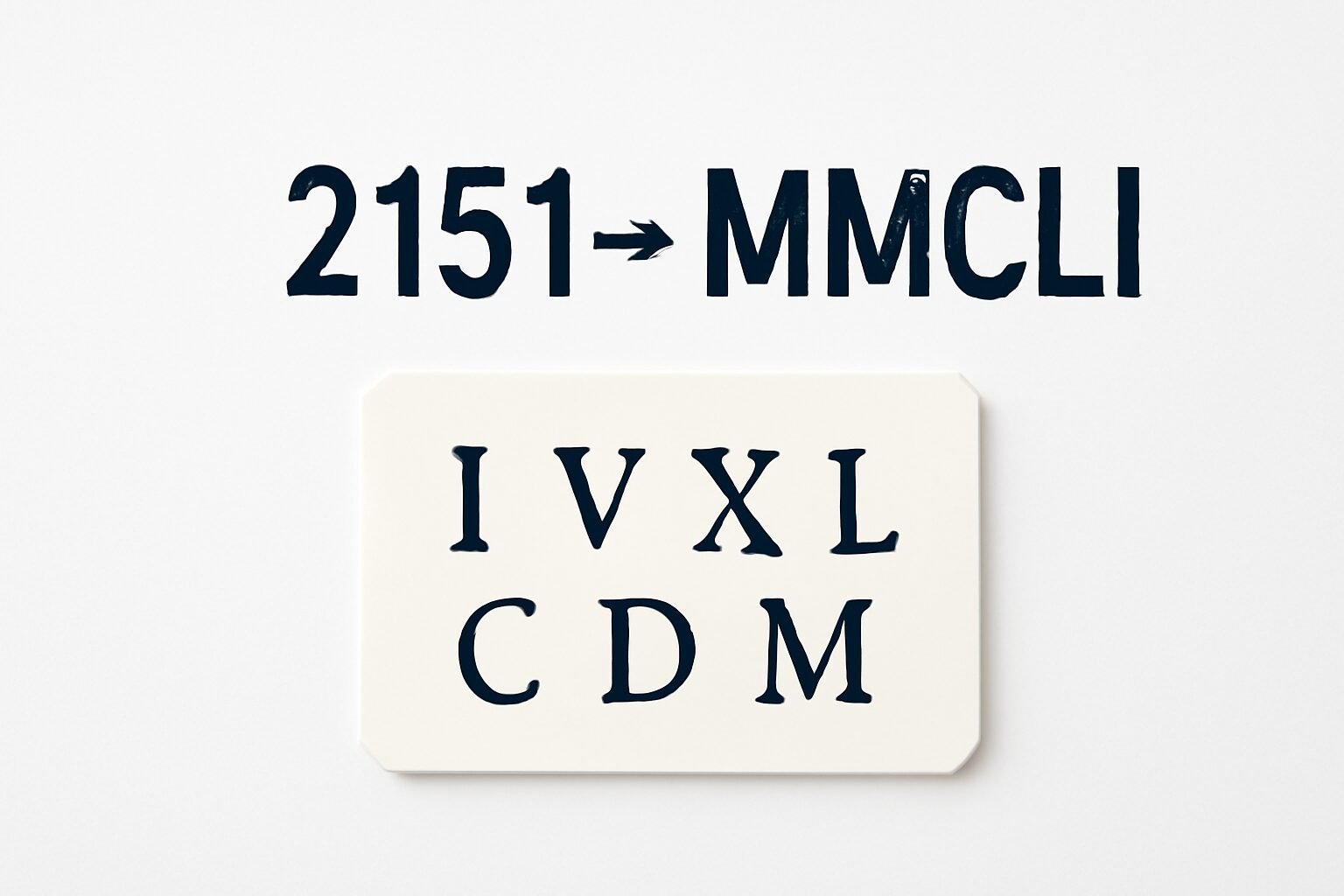 Roman Numerals: 2151