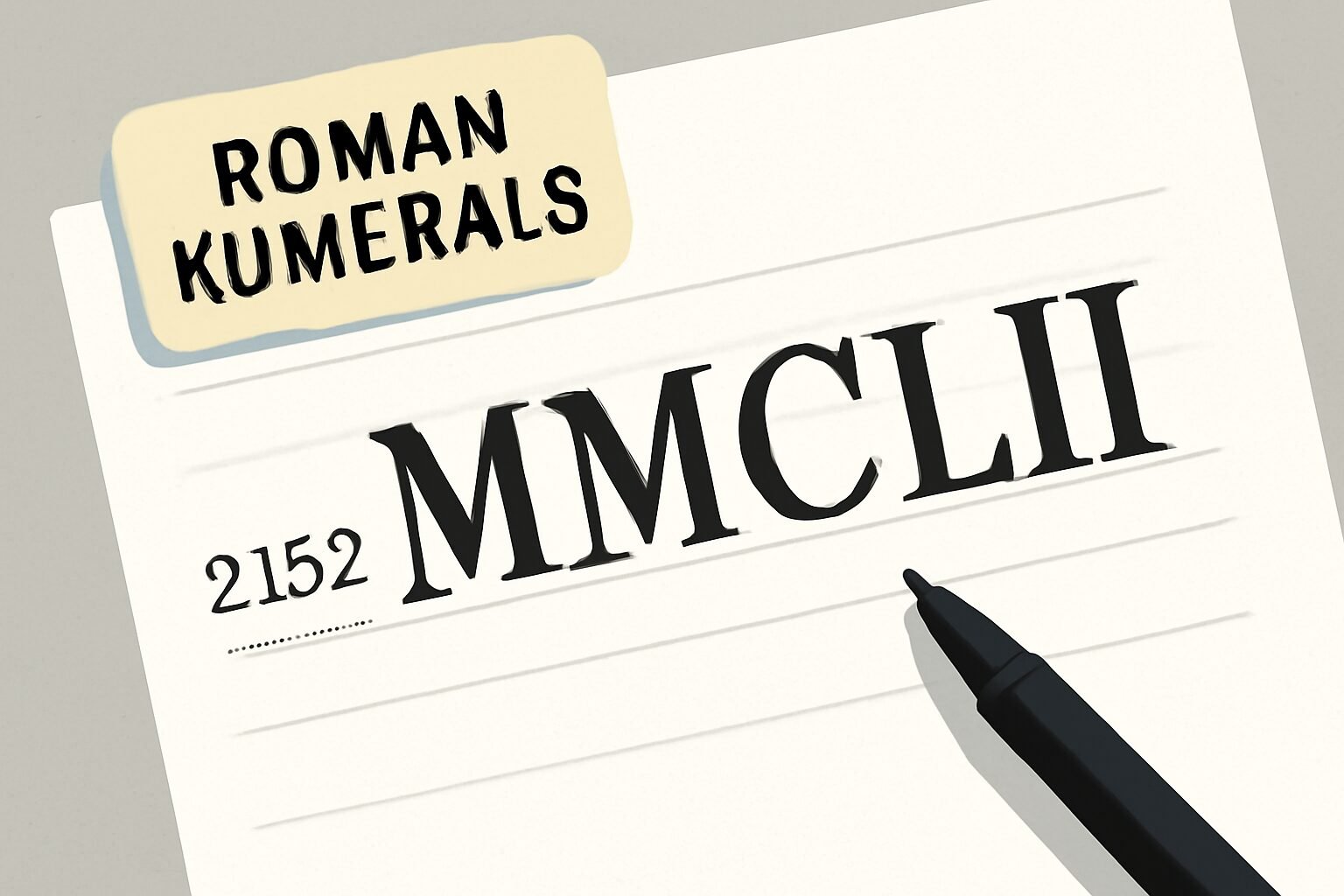 Roman Numerals: 2152