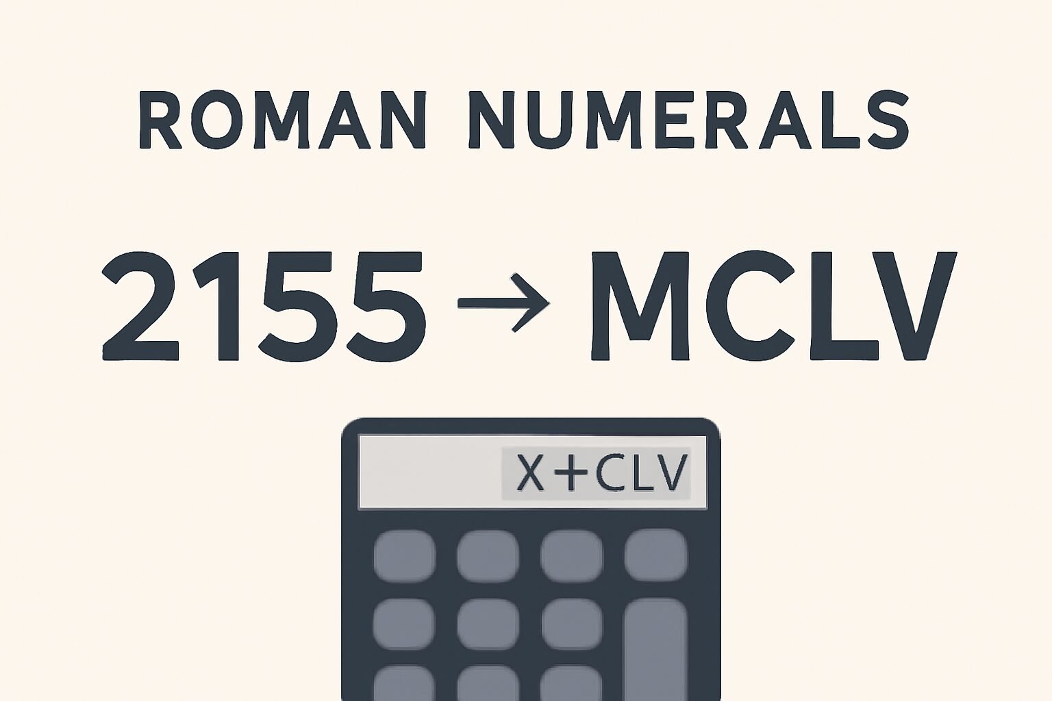 Roman Numerals: 2155