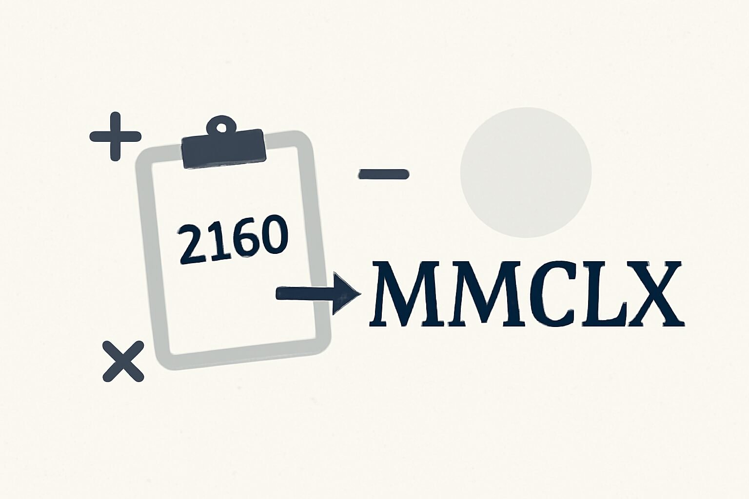 Roman Numerals: 2160