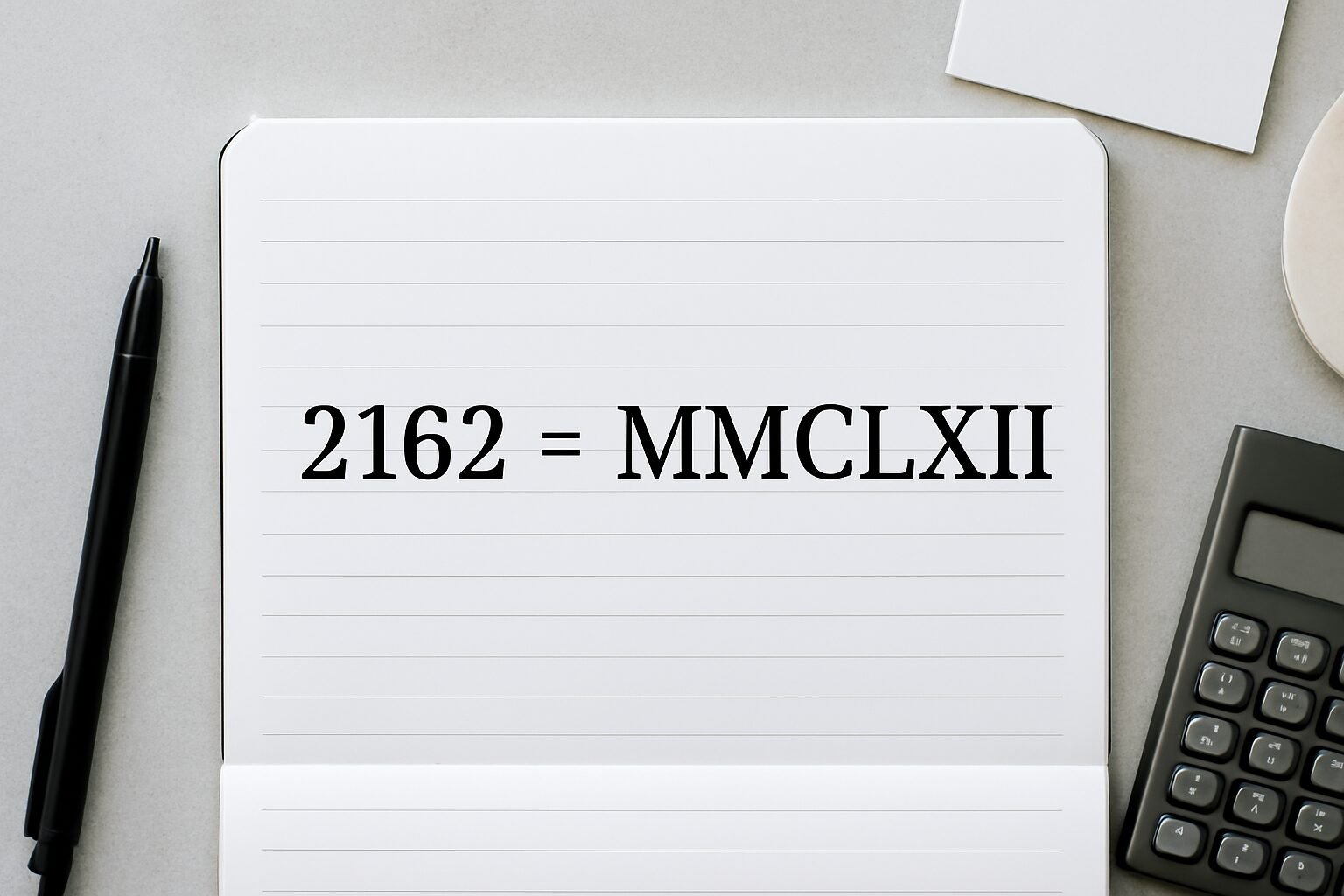 Roman Numerals: 2162