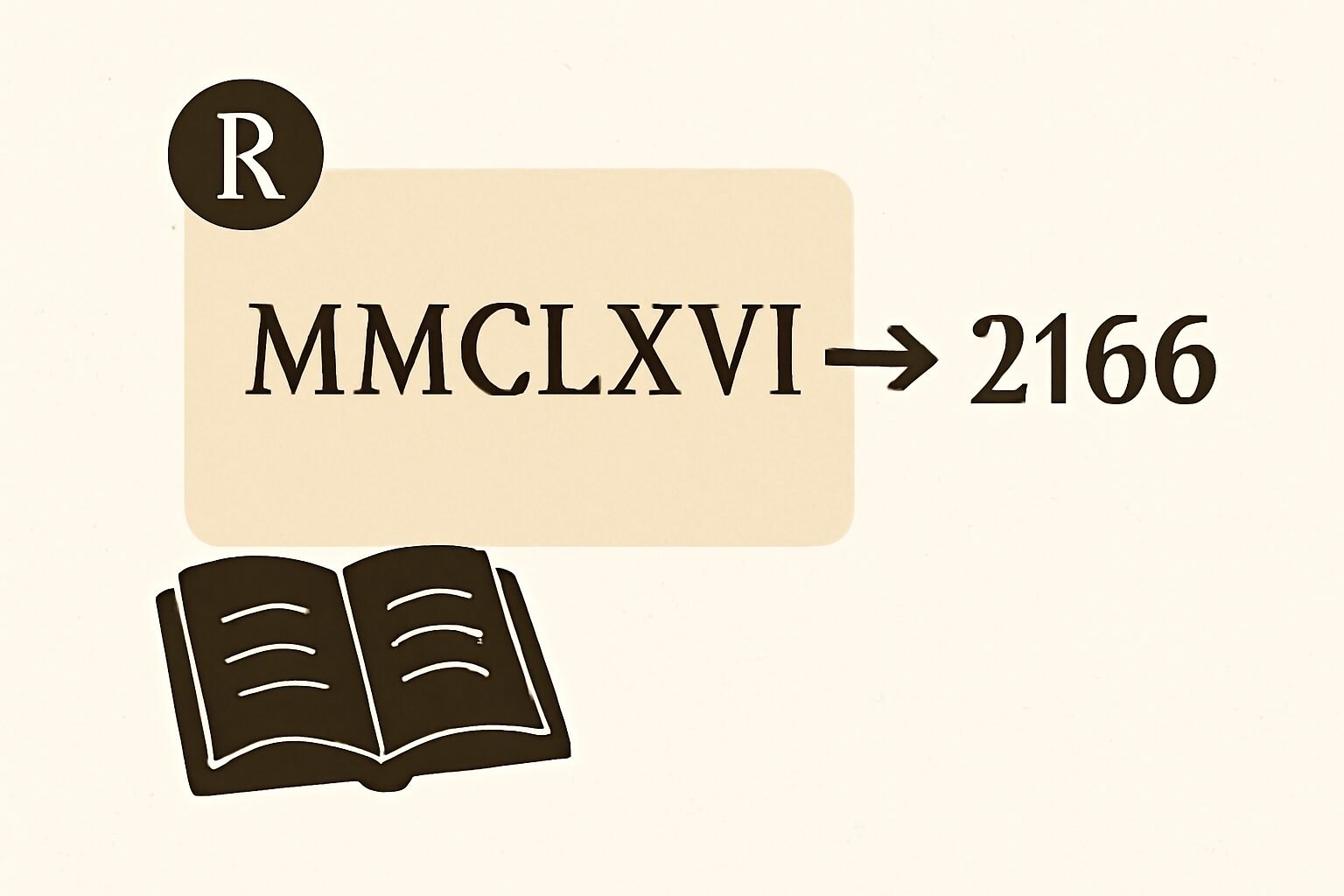 Roman Numerals: 2166
