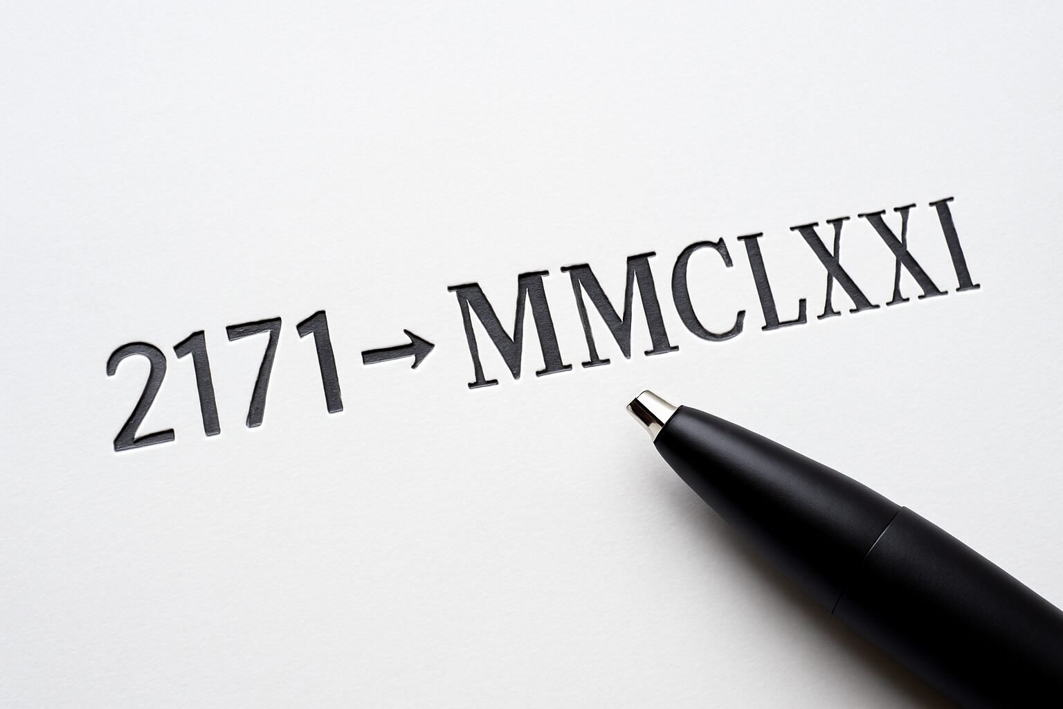 Roman Numerals: 2171