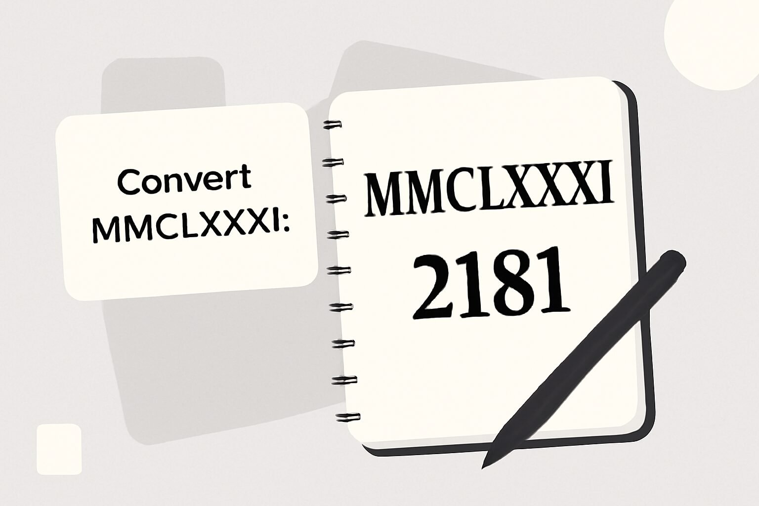 Roman Numerals: 2181