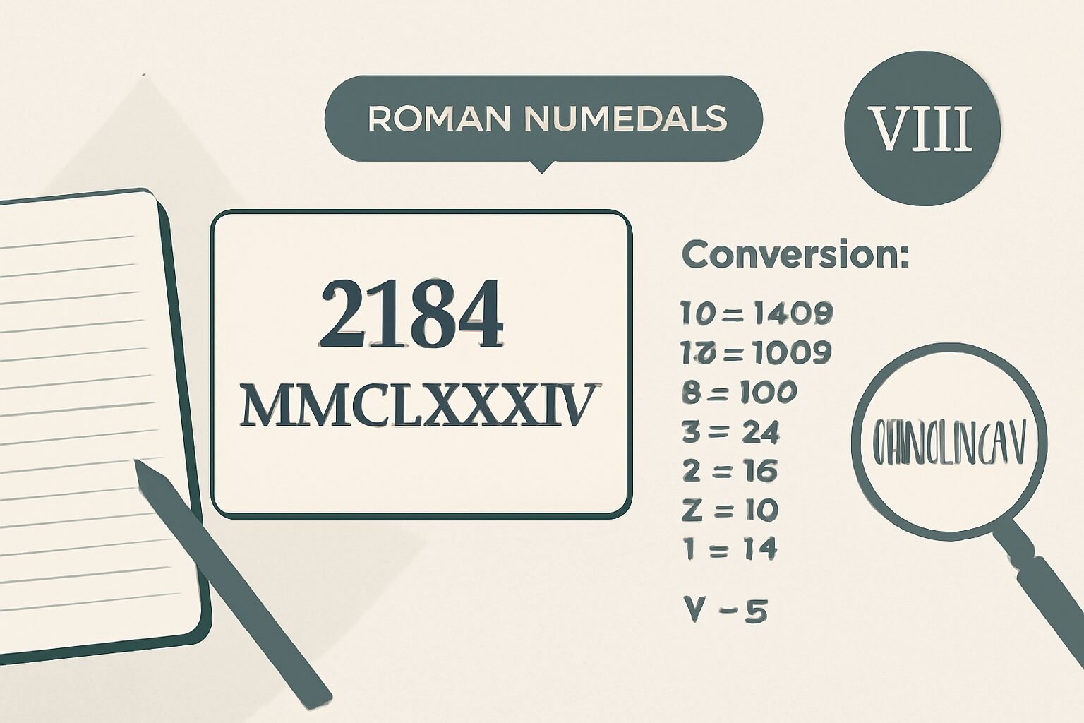Roman Numerals: 2184