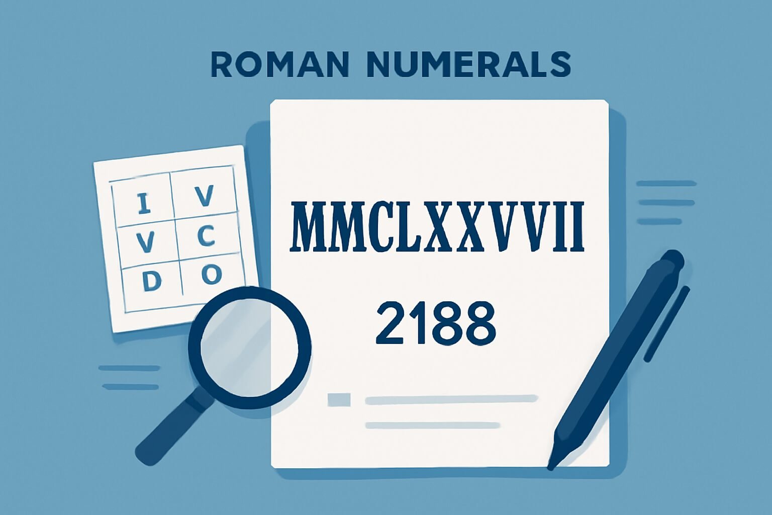 Roman Numerals: 2188
