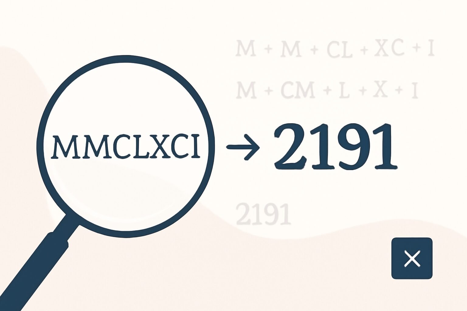 Roman Numerals: 2191