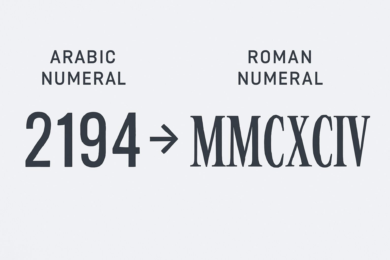 Roman Numerals: 2194