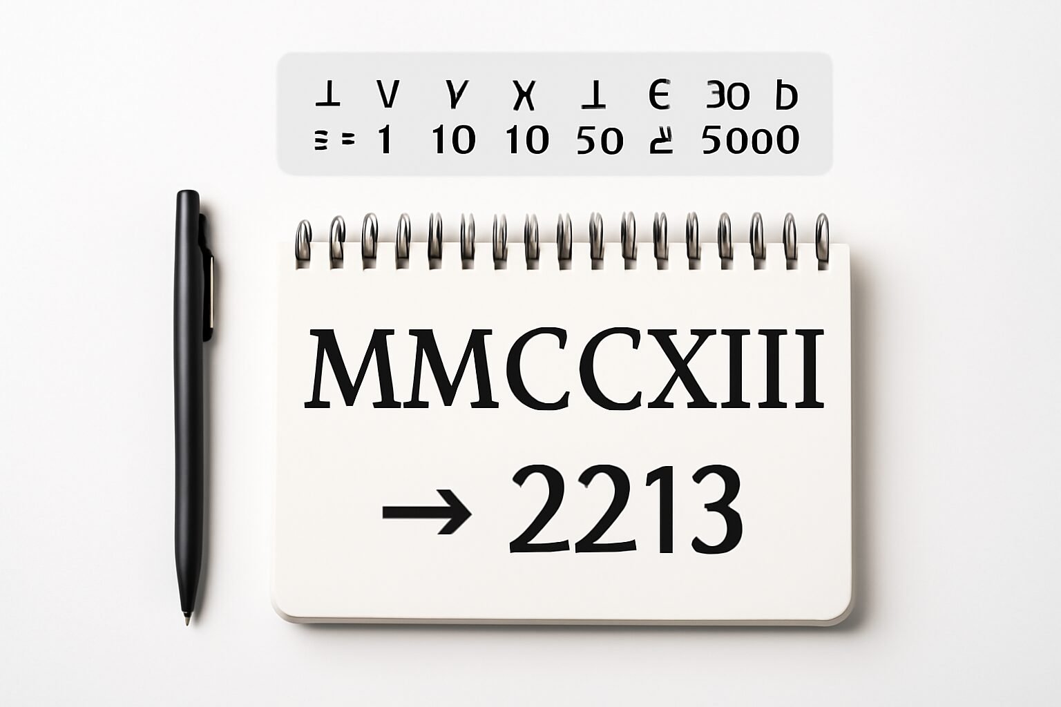 Roman Numerals: 2213