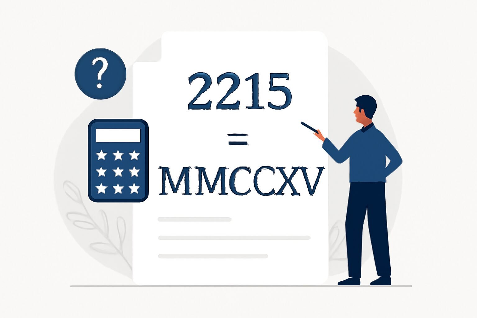 Roman Numerals: 2215